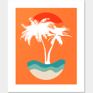 Minimalist Abstract Nature Art #6 Tropical Beach Posters and Art